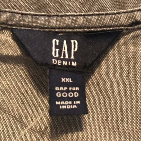 NWT Gap Grey Bell Sleeve Blouse - Picture 9 of 12